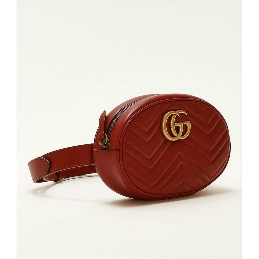 Gucci Gg Marmont Oval leather handbag - image 2