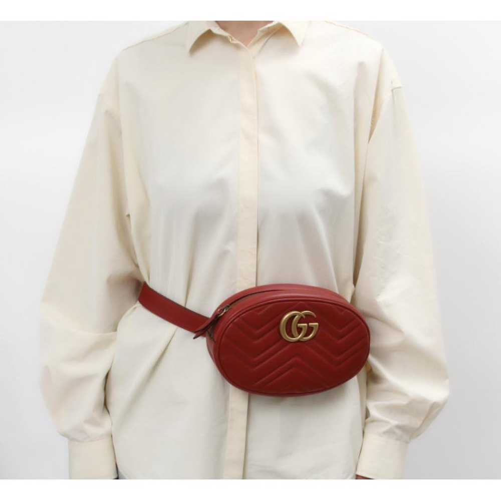 Gucci Gg Marmont Oval leather handbag - image 7