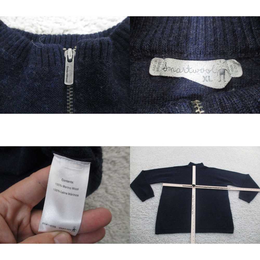 Vintage Smartwool Sweater Mens Extra Large Blue 1… - image 4