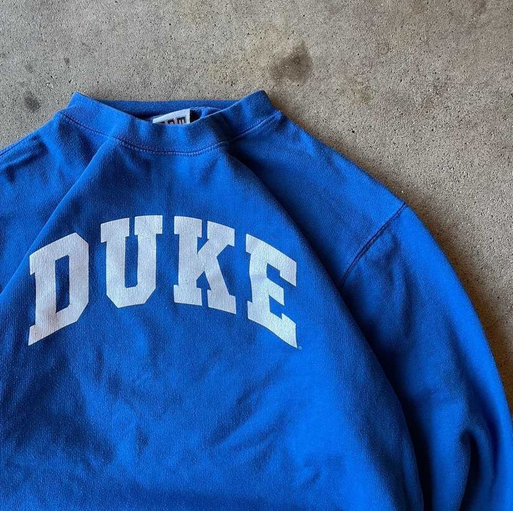 Other Duke Vintage Blue College Arc Crewneck Swea… - image 2