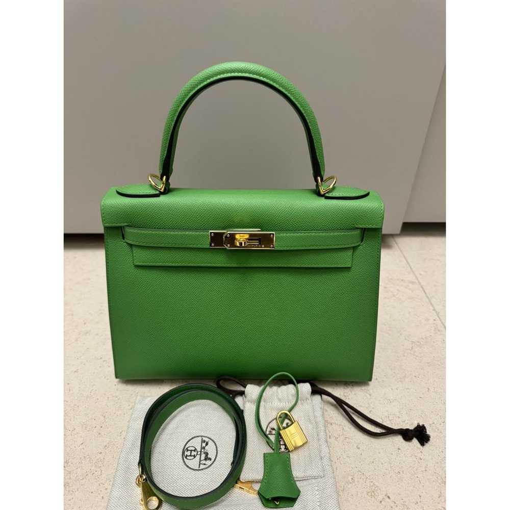 Hermès Kelly 28 leather handbag - image 5