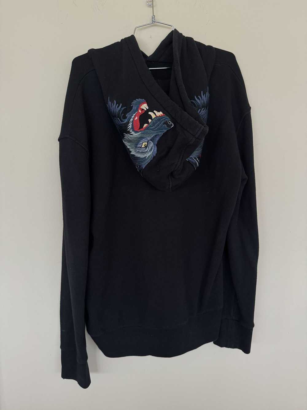 Gucci Glitter Gucci Embrodiered Wolf Hoodie - image 4