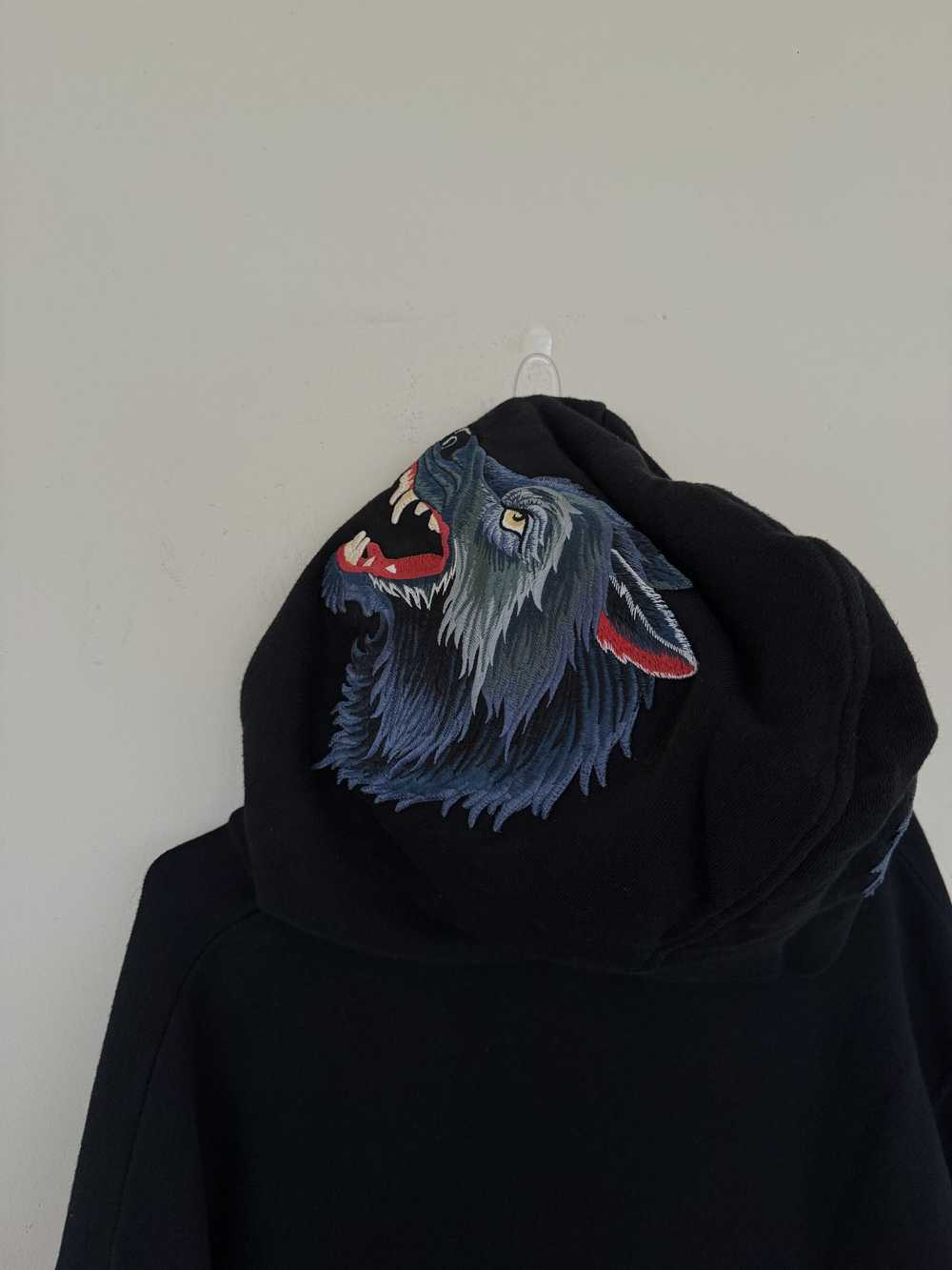 Gucci Glitter Gucci Embrodiered Wolf Hoodie - image 6