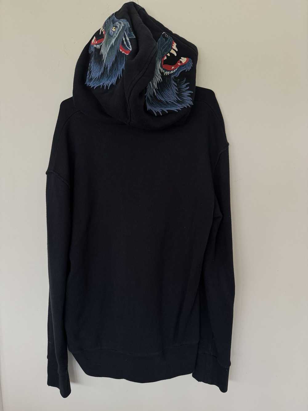 Gucci Glitter Gucci Embrodiered Wolf Hoodie - image 8