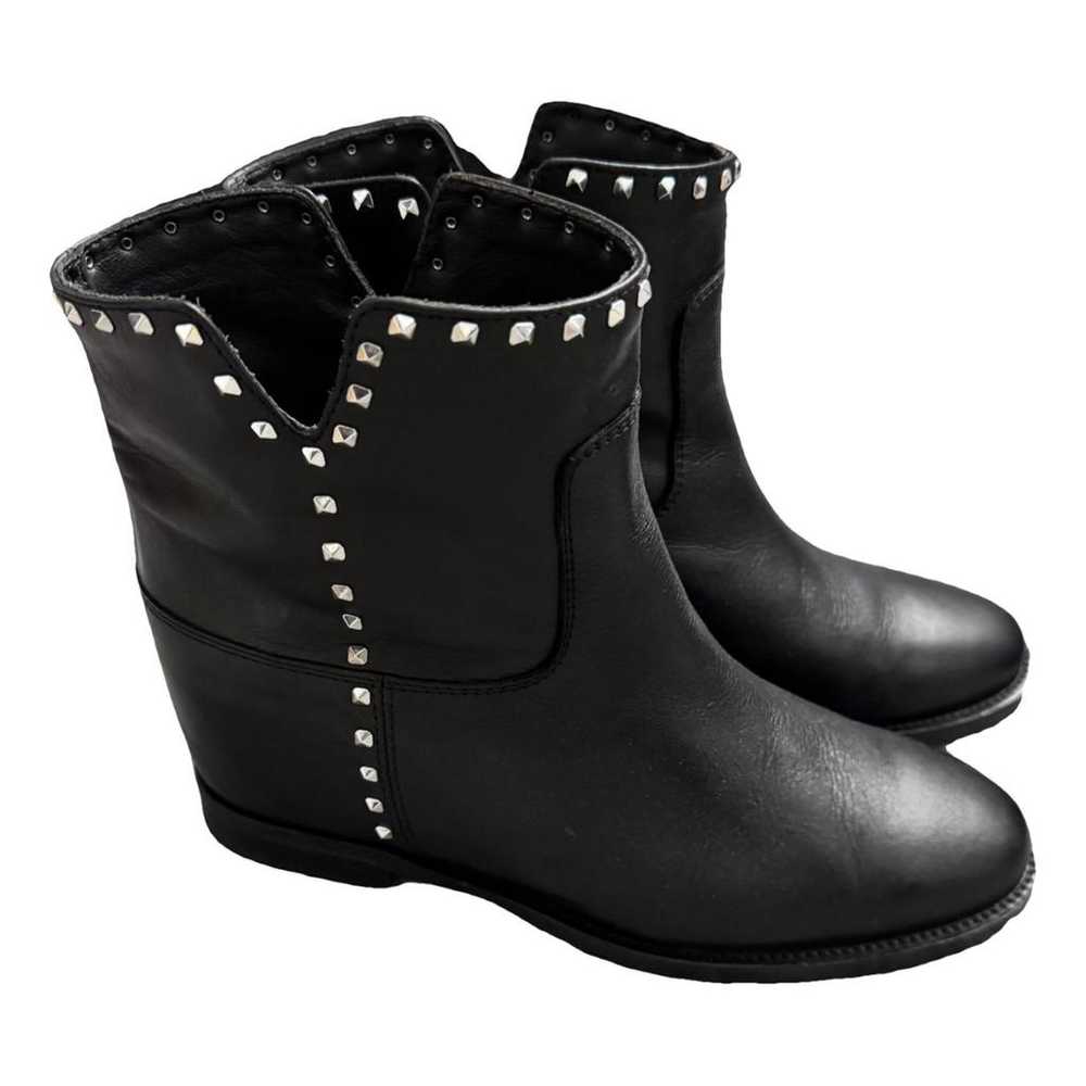 Via Roma xv Leather biker boots - image 1