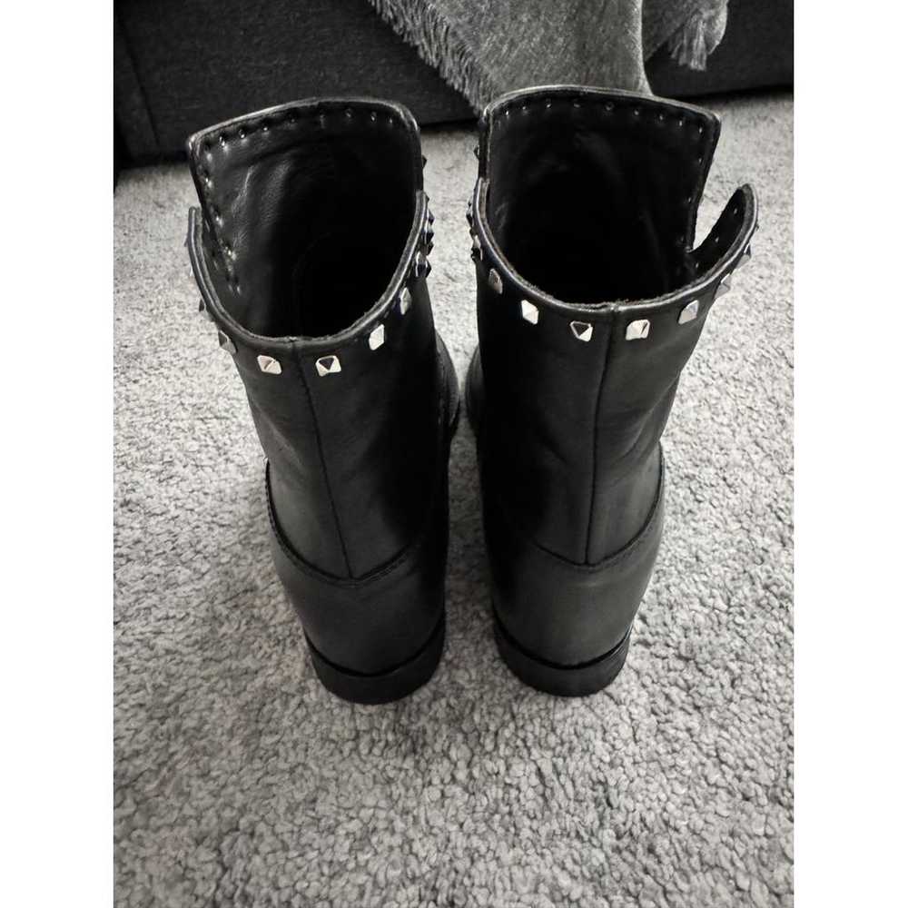 Via Roma xv Leather biker boots - image 2