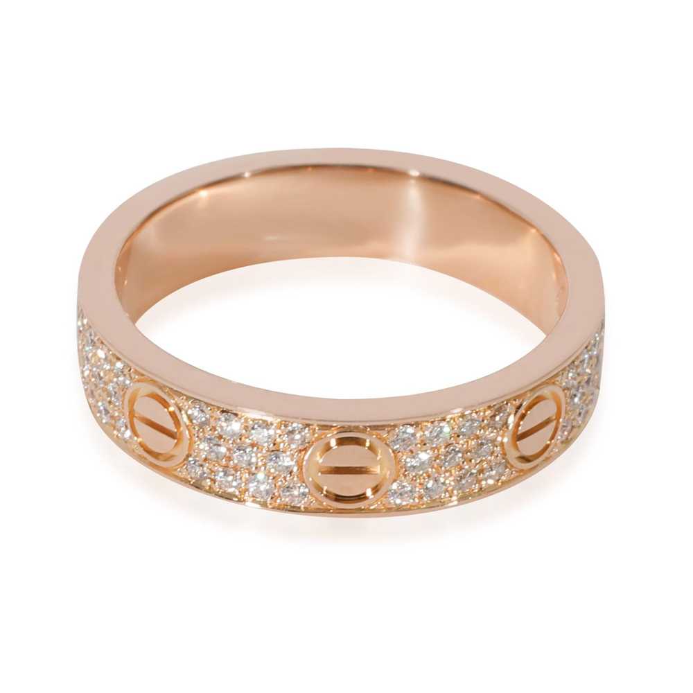 Cartier Cartier Love Diamond Pave Band in 18k Ros… - image 2