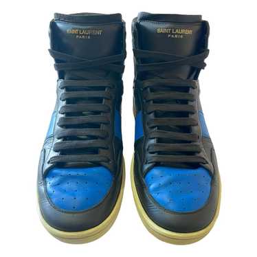 Saint Laurent Sl/100H leather high trainers - image 1