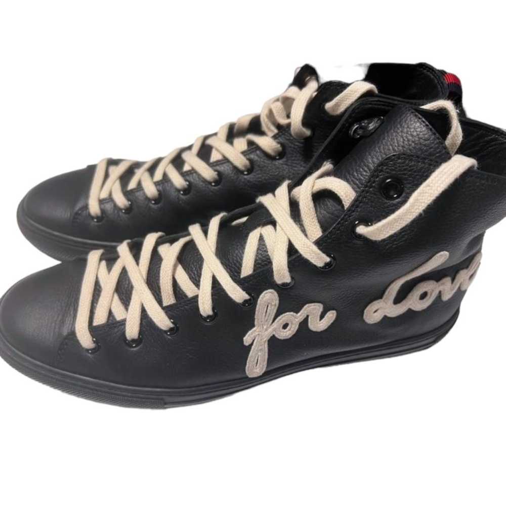 Gucci Leather high trainers - image 4