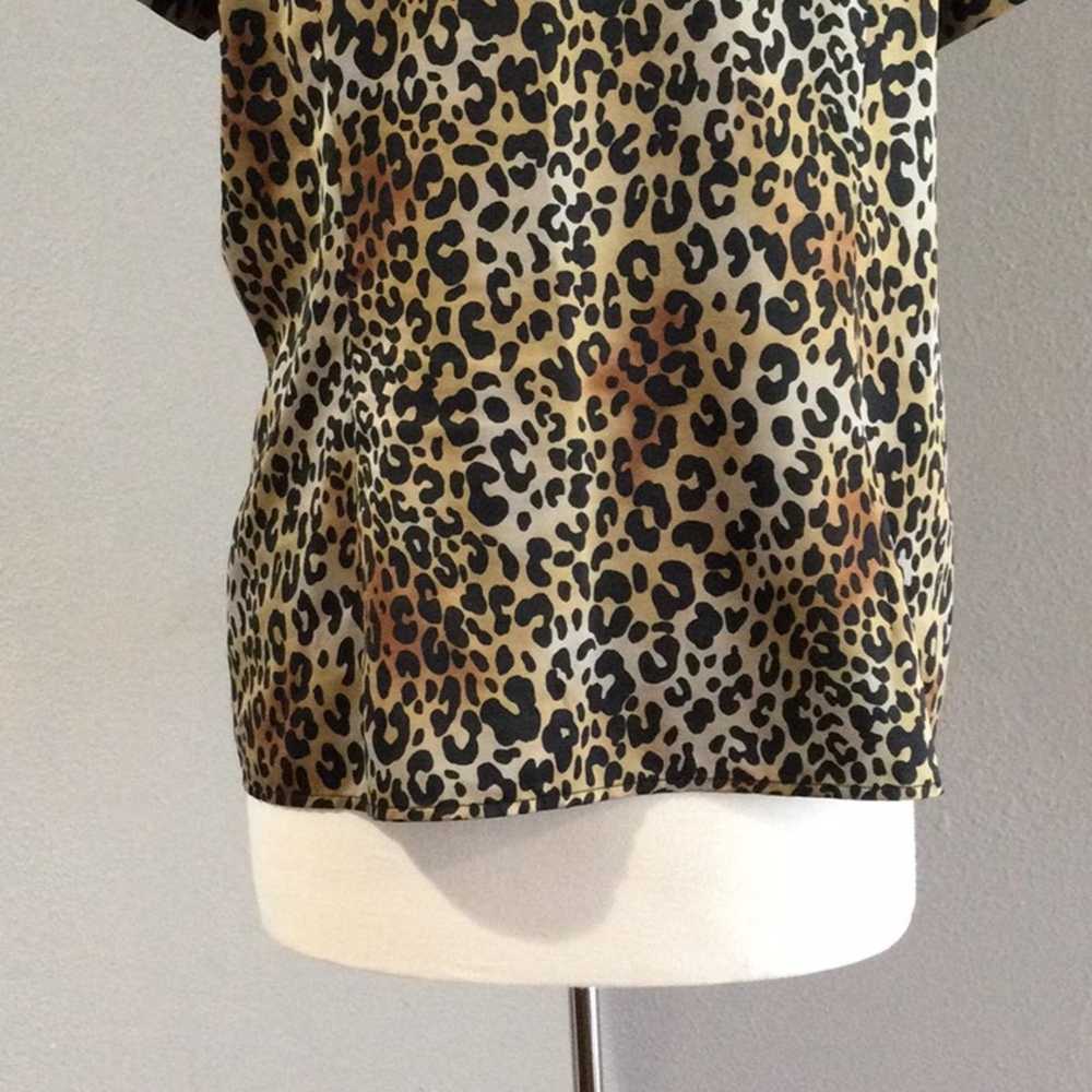 Worthington Worthington Leopard Print Ruffled But… - image 10