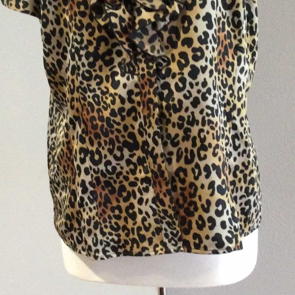 Worthington Worthington Leopard Print Ruffled But… - image 4