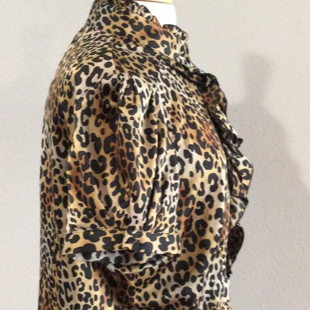 Worthington Worthington Leopard Print Ruffled But… - image 6