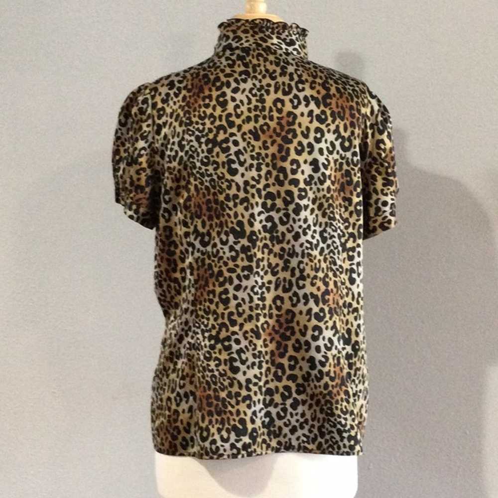 Worthington Worthington Leopard Print Ruffled But… - image 8