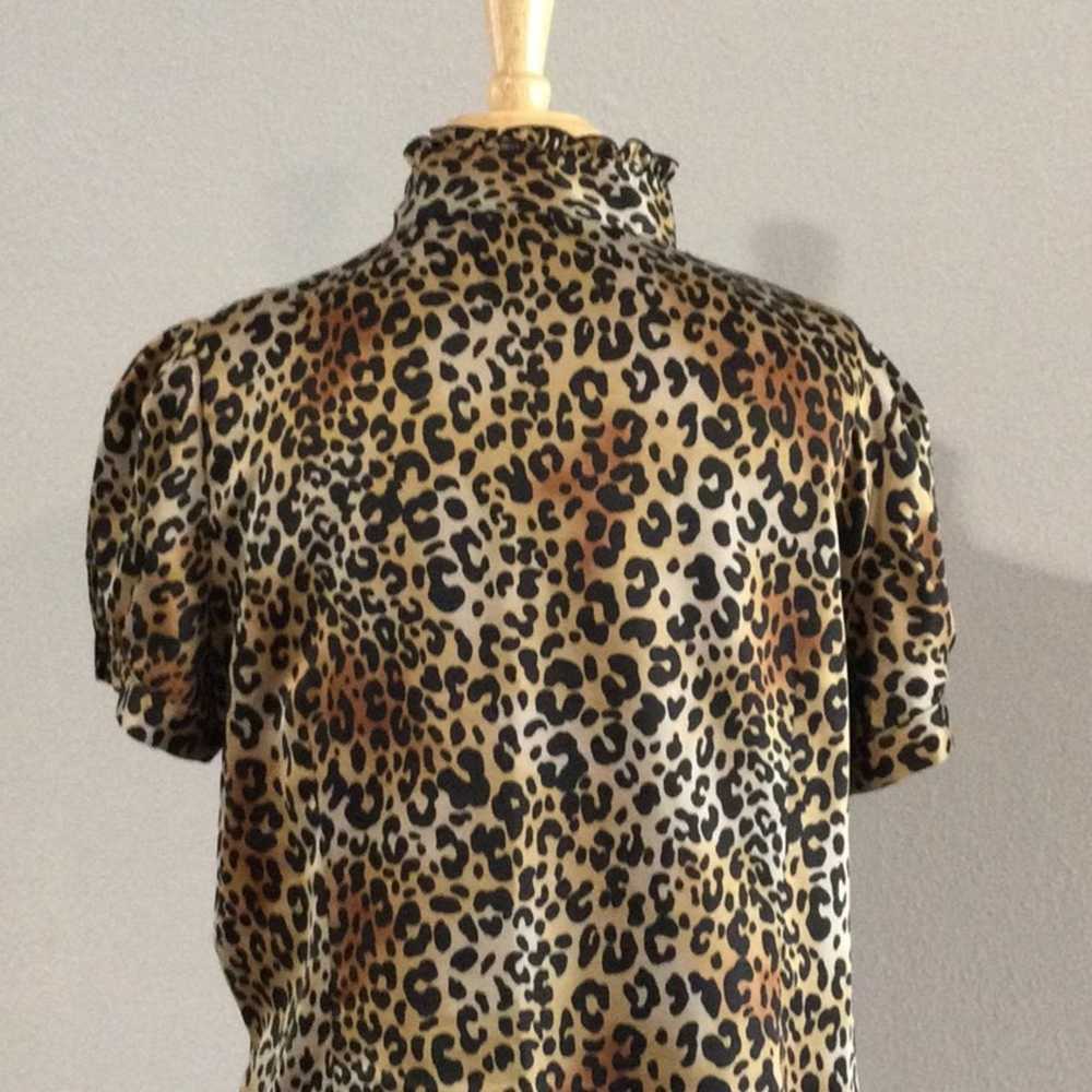 Worthington Worthington Leopard Print Ruffled But… - image 9