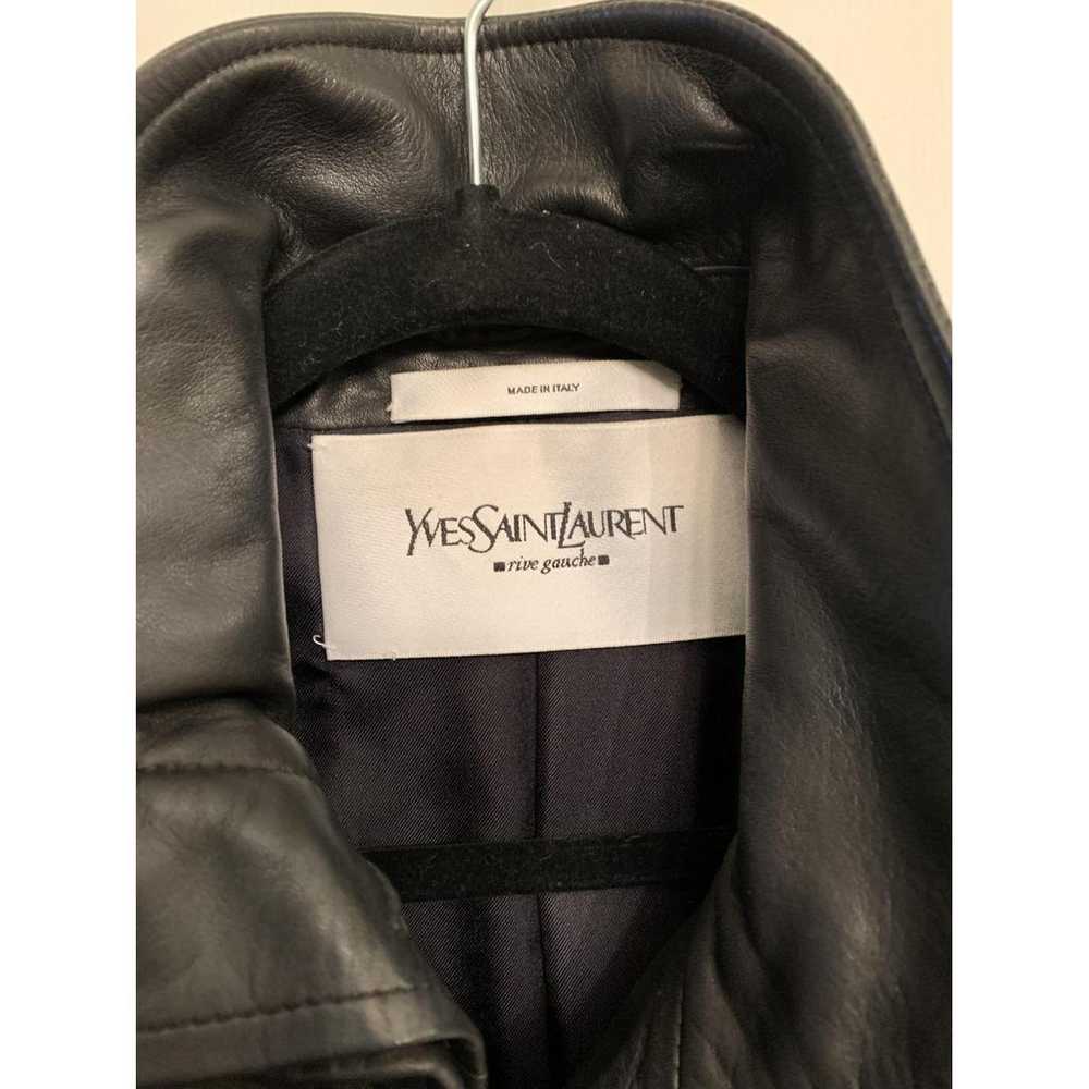 Yves Saint Laurent Leather trench coat - image 3