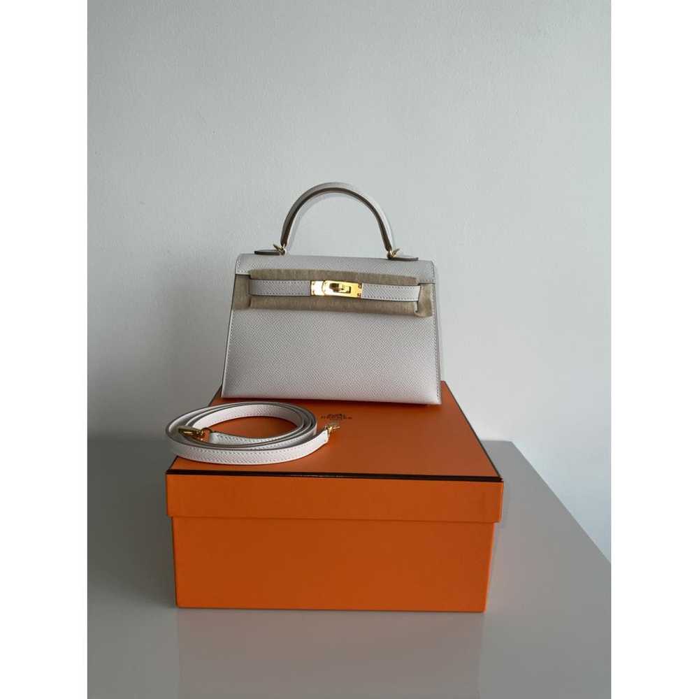 Hermès Kelly Mini leather handbag - image 11