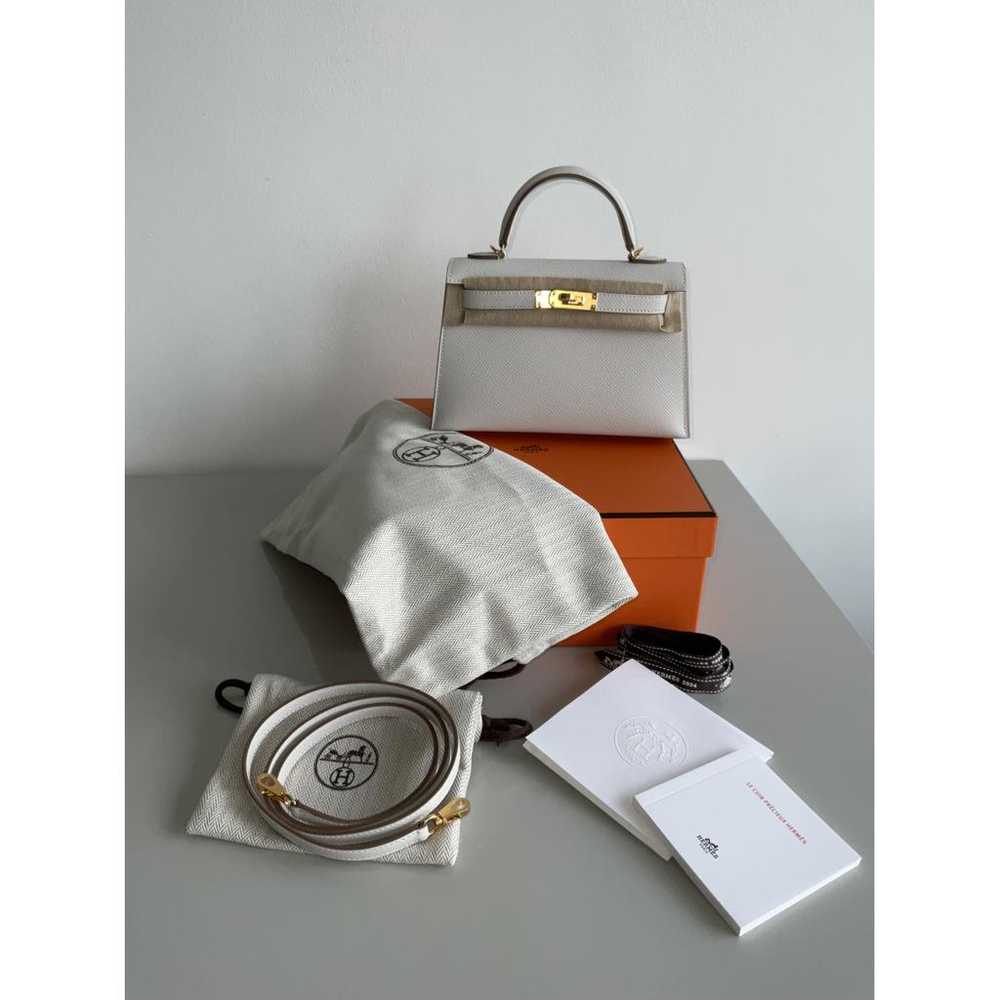 Hermès Kelly Mini leather handbag - image 12
