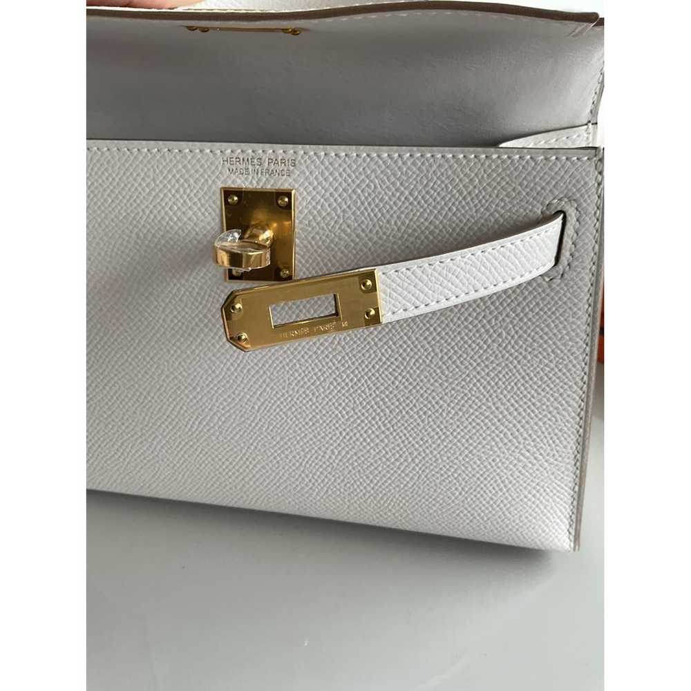 Hermès Kelly Mini leather handbag - image 9