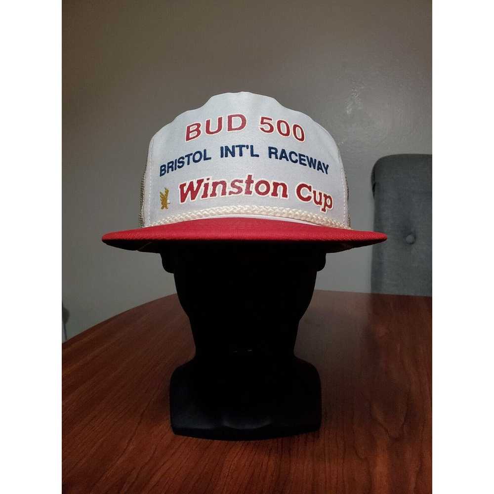 NASCAR Vintage NASCAR Trucker Hat Bud 500 Bristol… - image 1