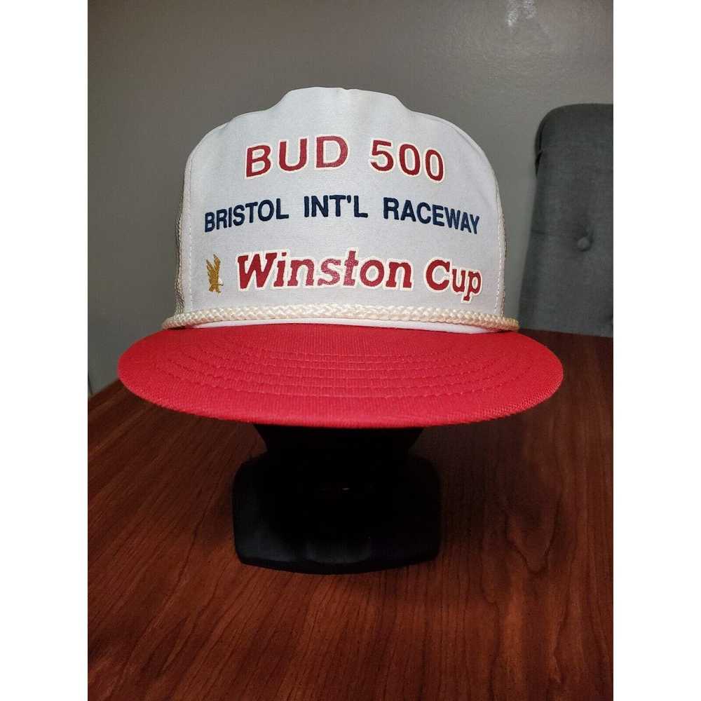 NASCAR Vintage NASCAR Trucker Hat Bud 500 Bristol… - image 2