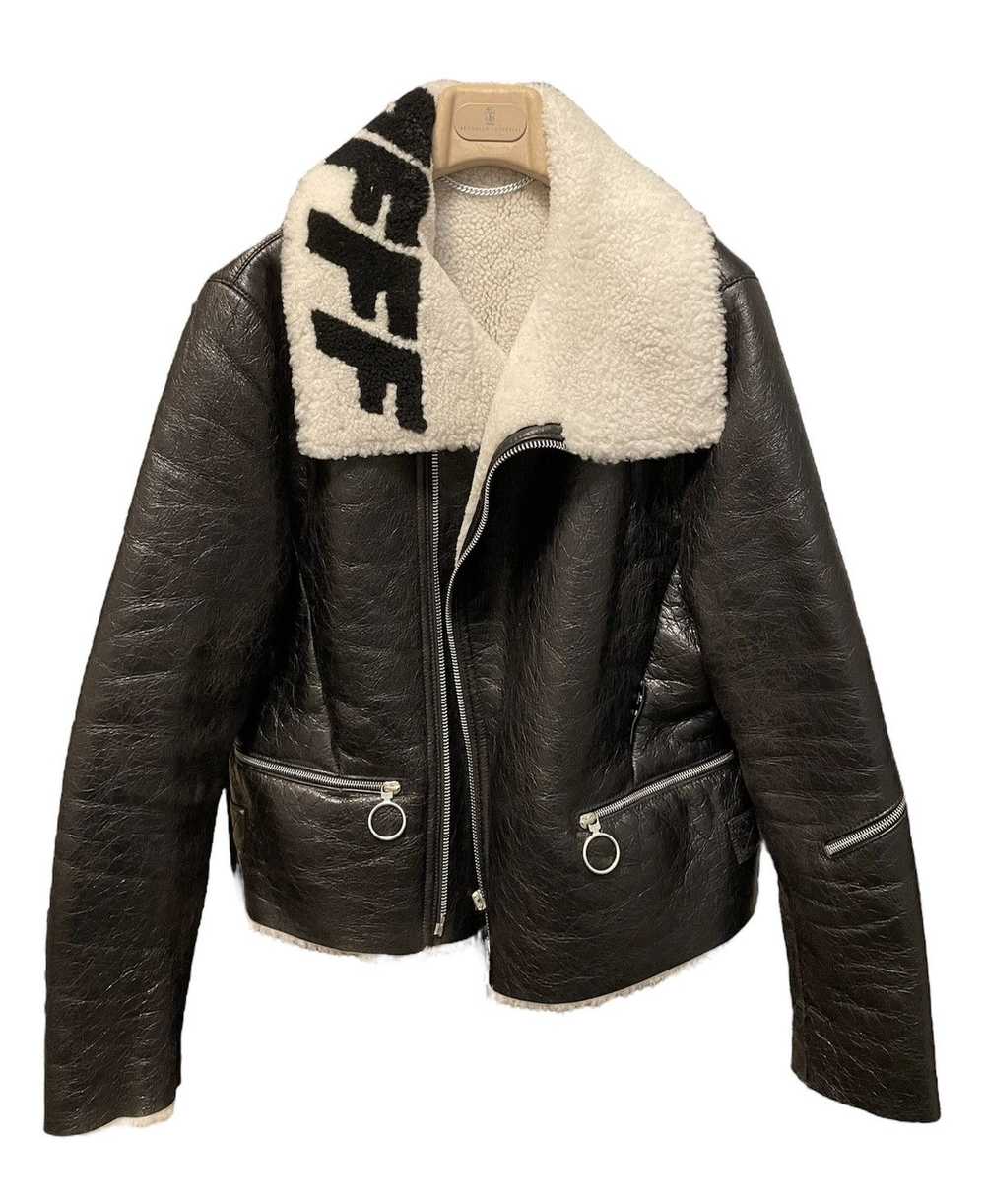 Off-White 🔥Off-White🔥Shearling Leather Jacket - image 1