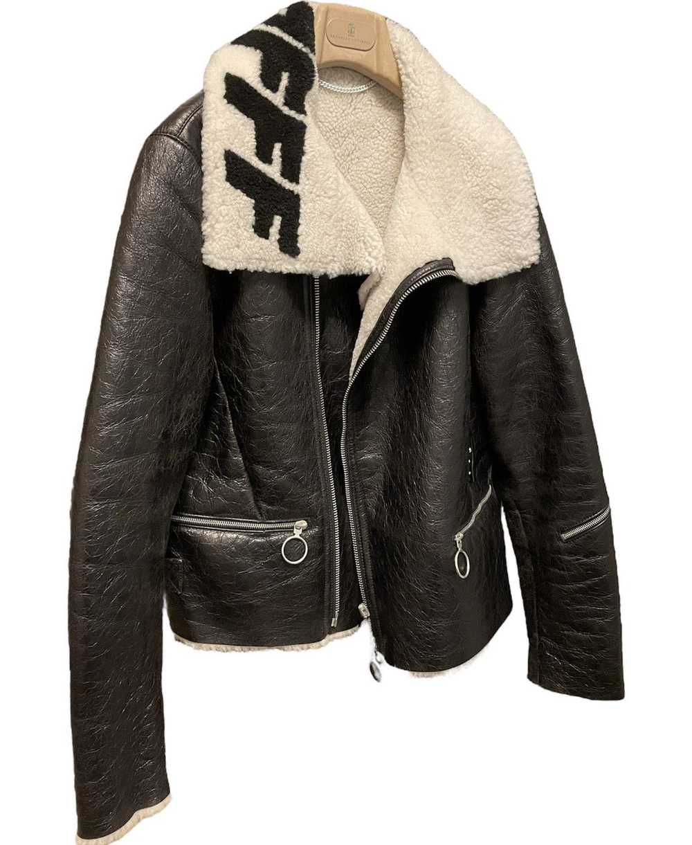 Off-White 🔥Off-White🔥Shearling Leather Jacket - image 7