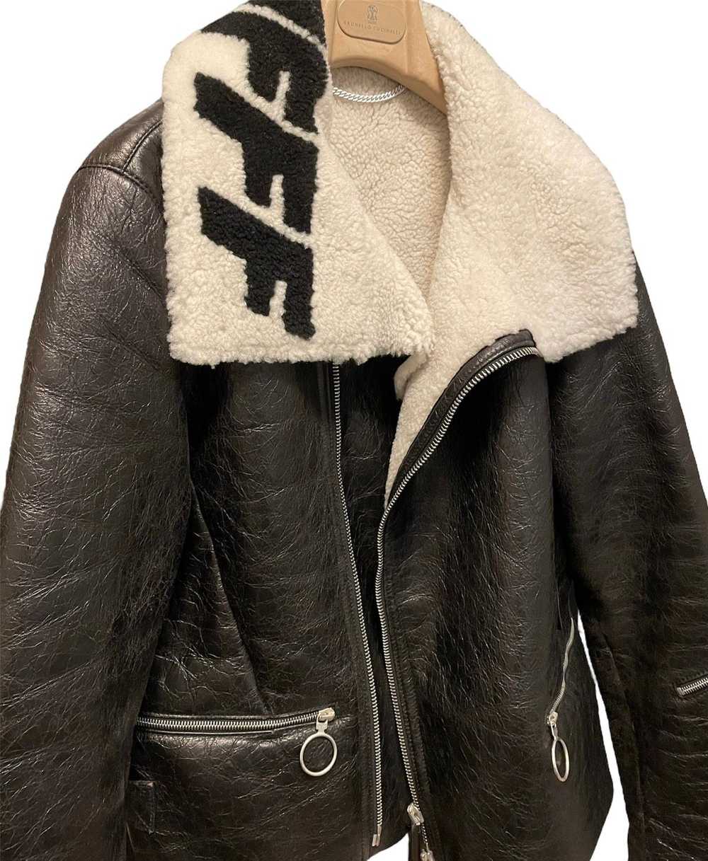 Off-White 🔥Off-White🔥Shearling Leather Jacket - image 8