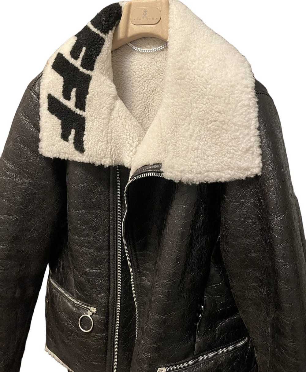 Off-White 🔥Off-White🔥Shearling Leather Jacket - image 9