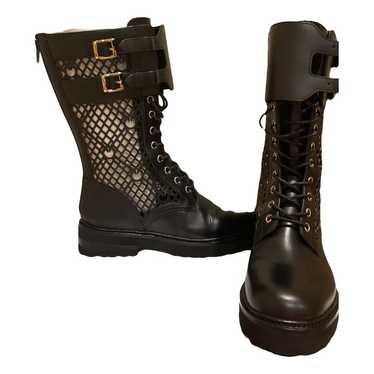 Pinko Leather biker boots