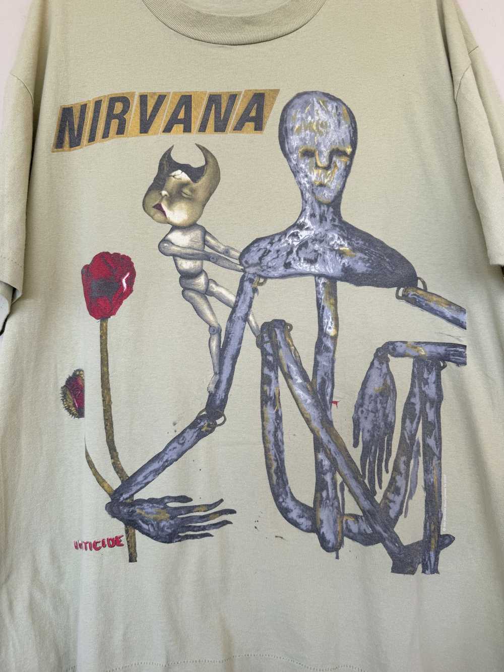 Vintage Nirvana Insecticide Tee 1993 - image 4