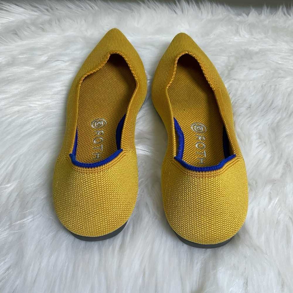 Rothy’s Mustard Pointy Mesh Flats  Size 9 - image 6
