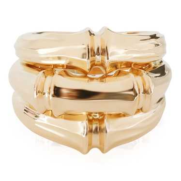 Cartier Cartier 3 Row Bamboo Ring in 18k Yellow G… - image 1