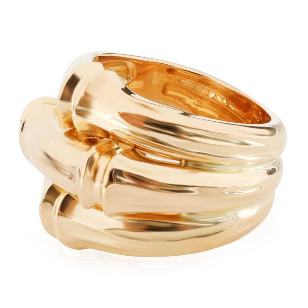 Cartier Cartier 3 Row Bamboo Ring in 18k Yellow G… - image 2