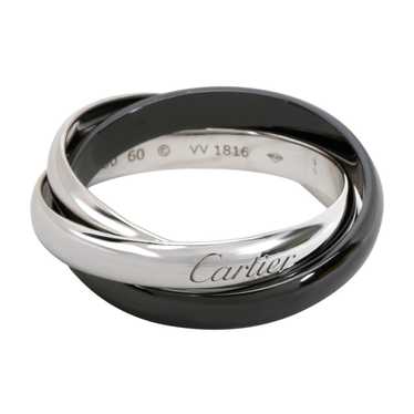 Cartier Cartier Ceramic Trinity Ring in 18K White… - image 1