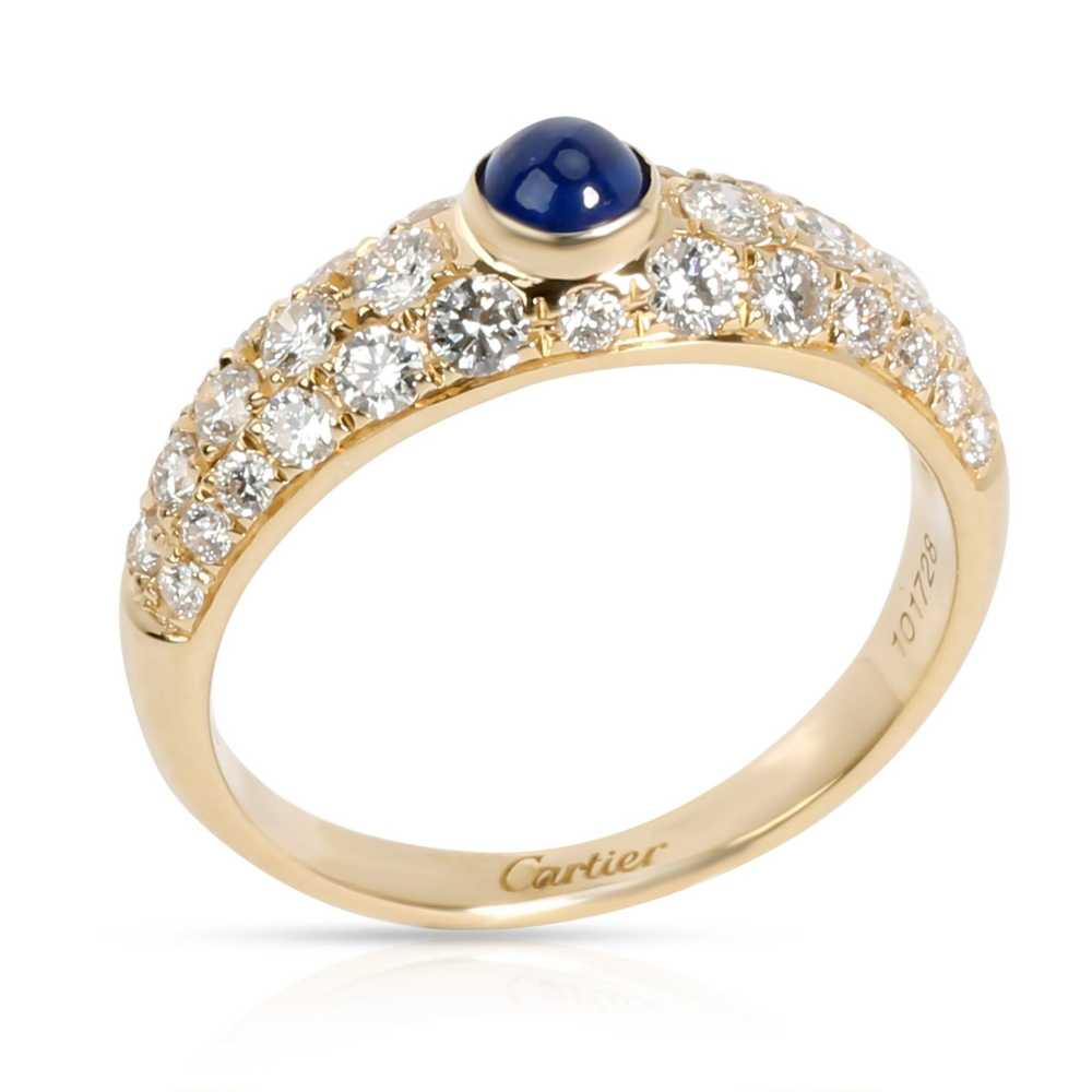 Cartier Cartier Cabochon Sapphire & Pave Diamond … - image 3