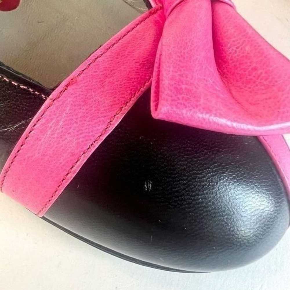 Vintage Carel Paris Ballet Flats Black with Pink … - image 11