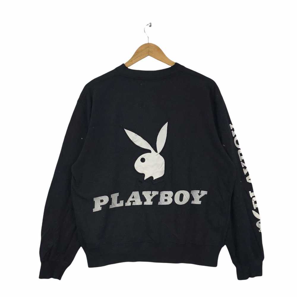 Playboy Vintage PLAYBOY BIG BUNNY Black Sweatshirt - image 2