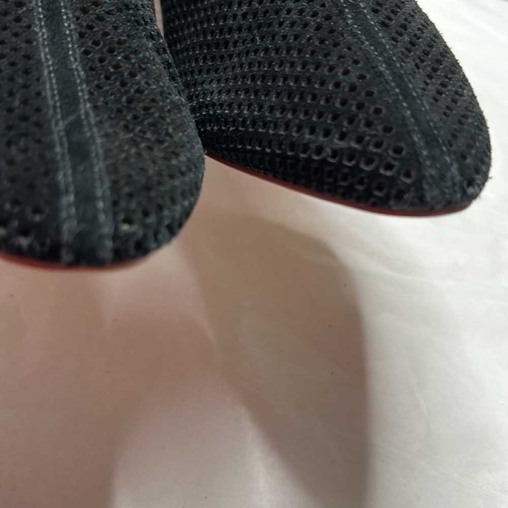 Marc Fisher size 10 medium black suede block heel… - image 6