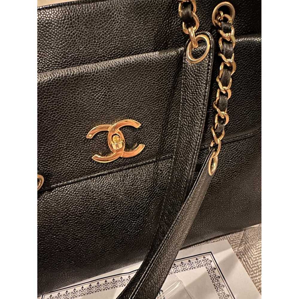 Chanel Leather tote - image 9