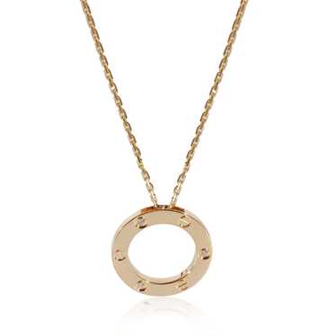 Cartier Cartier Love Circle Necklace in 18k Yello… - image 1