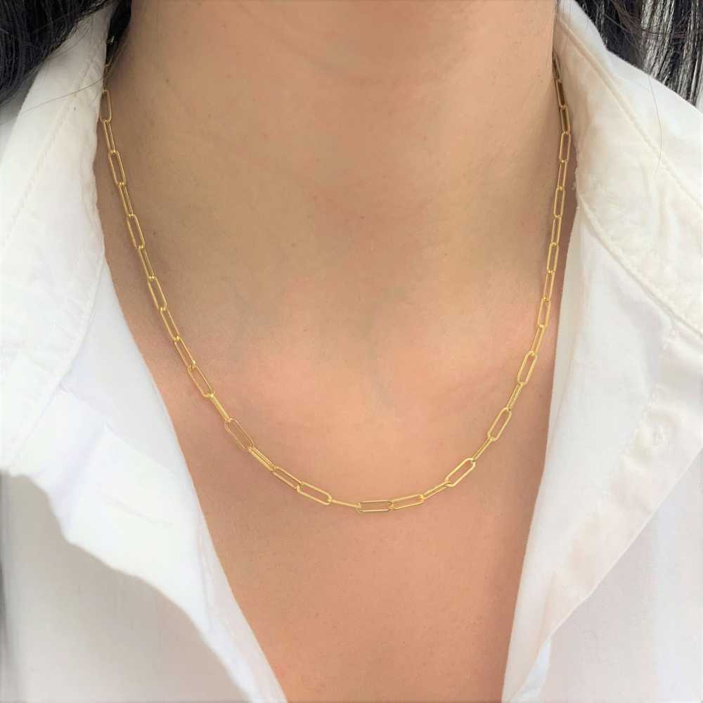 Cartier Paperclip Link Necklace in 14K Yellow Gold - image 3