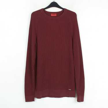 BOSS Hugo Boss Piceno Burgundy/Maroon Pullover newest Knit Top XL