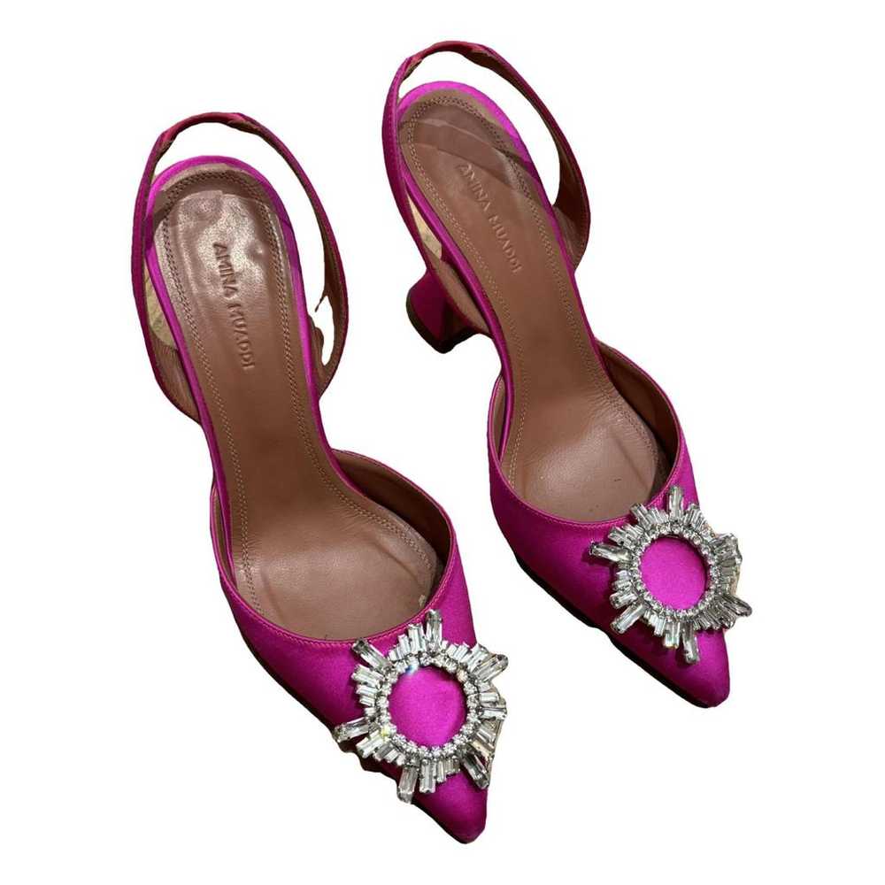 Amina Muaddi Begum cloth heels - image 1