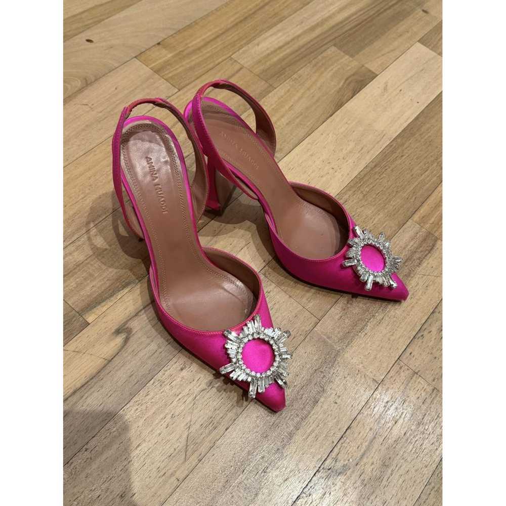 Amina Muaddi Begum cloth heels - image 5