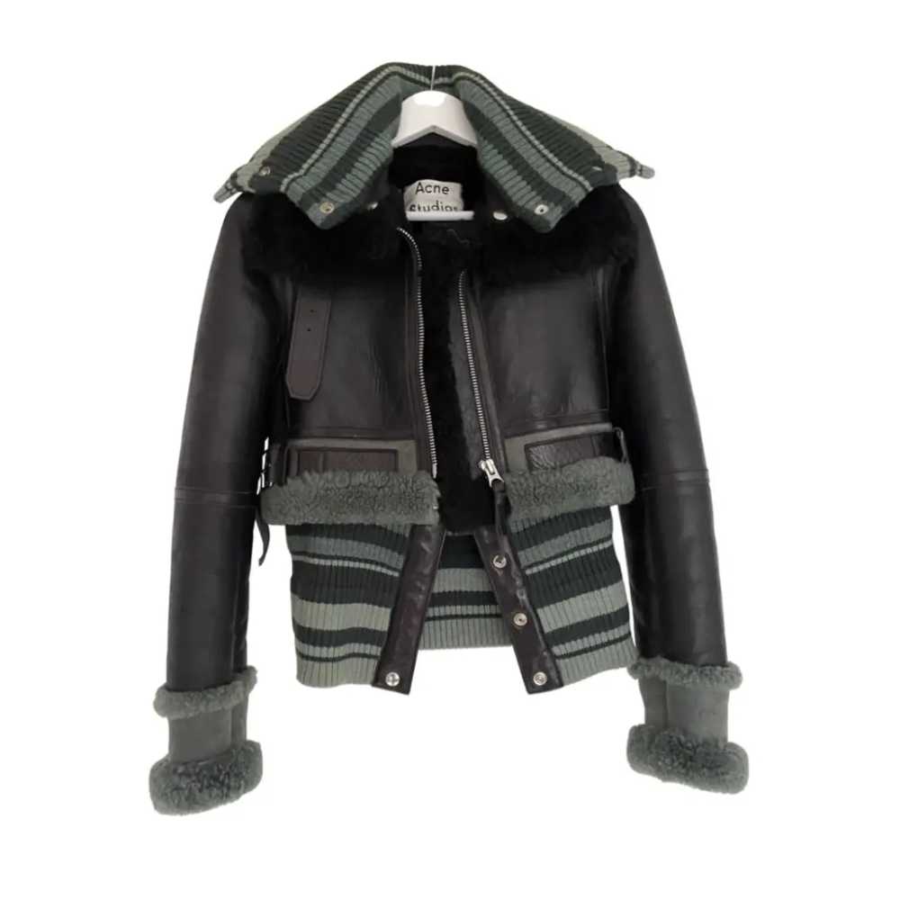 Acne Studios Leather biker jacket - image 7