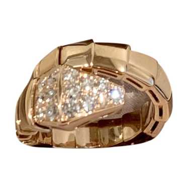 Bvlgari Serpenti pink gold ring