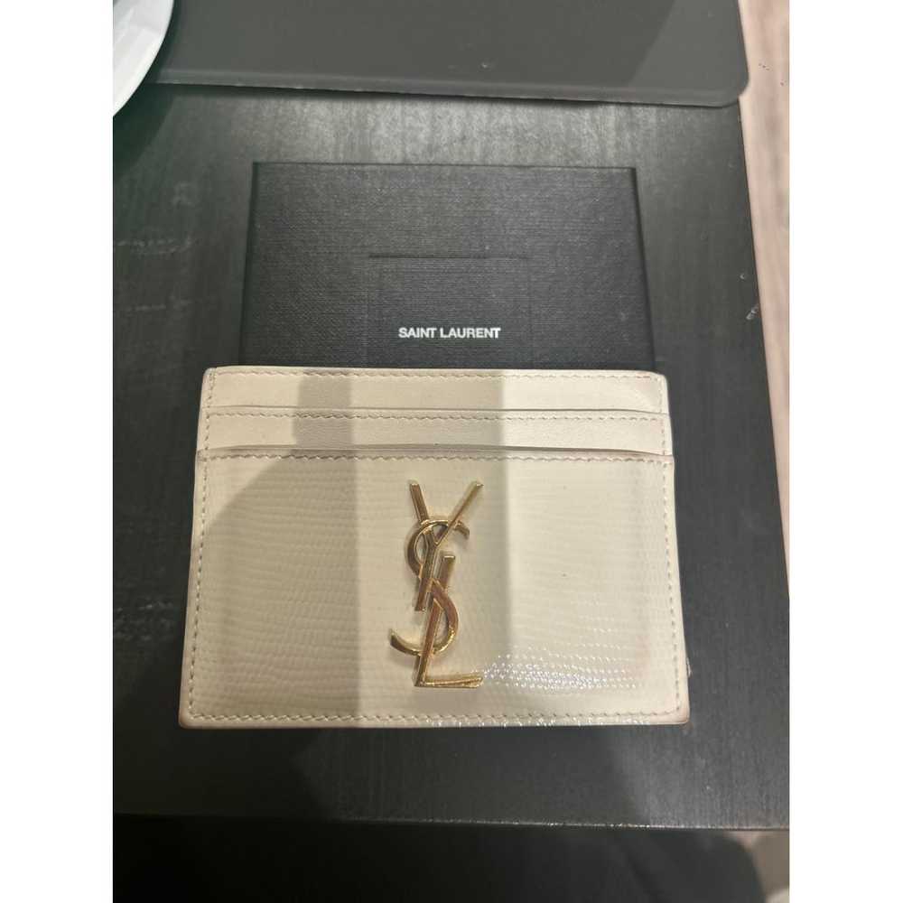 Yves Saint Laurent Leather card wallet - image 3