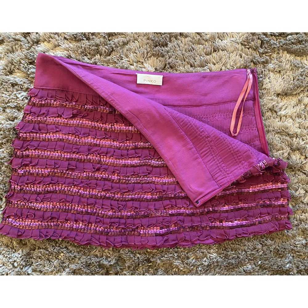 Pinko Silk mini skirt - image 5