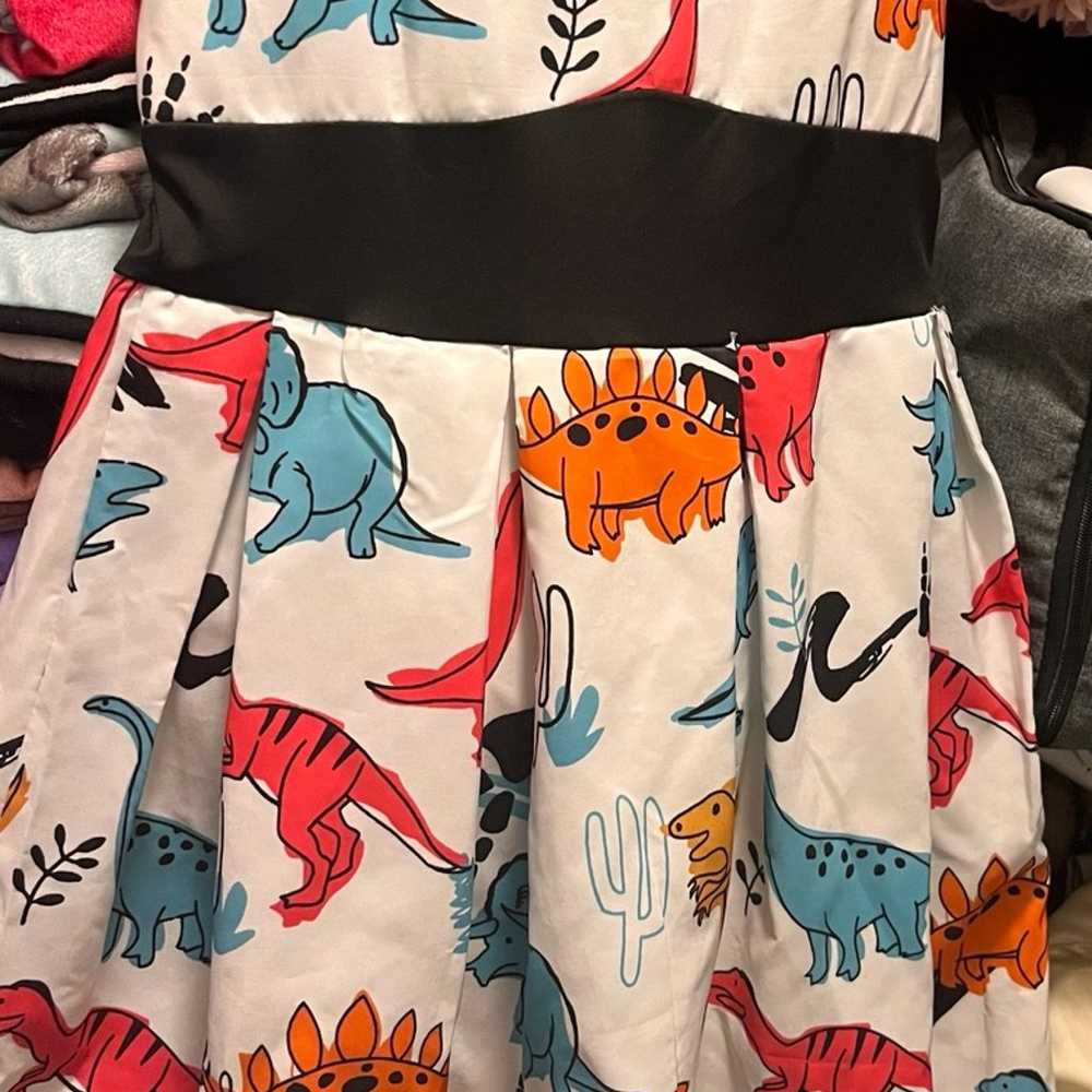 Cute Dinosaur themed dress - image 2