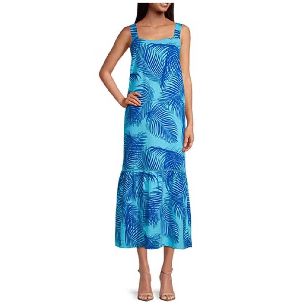 Liz Claiborne Sleeveless Leaf Maxi Dress XXL - image 1
